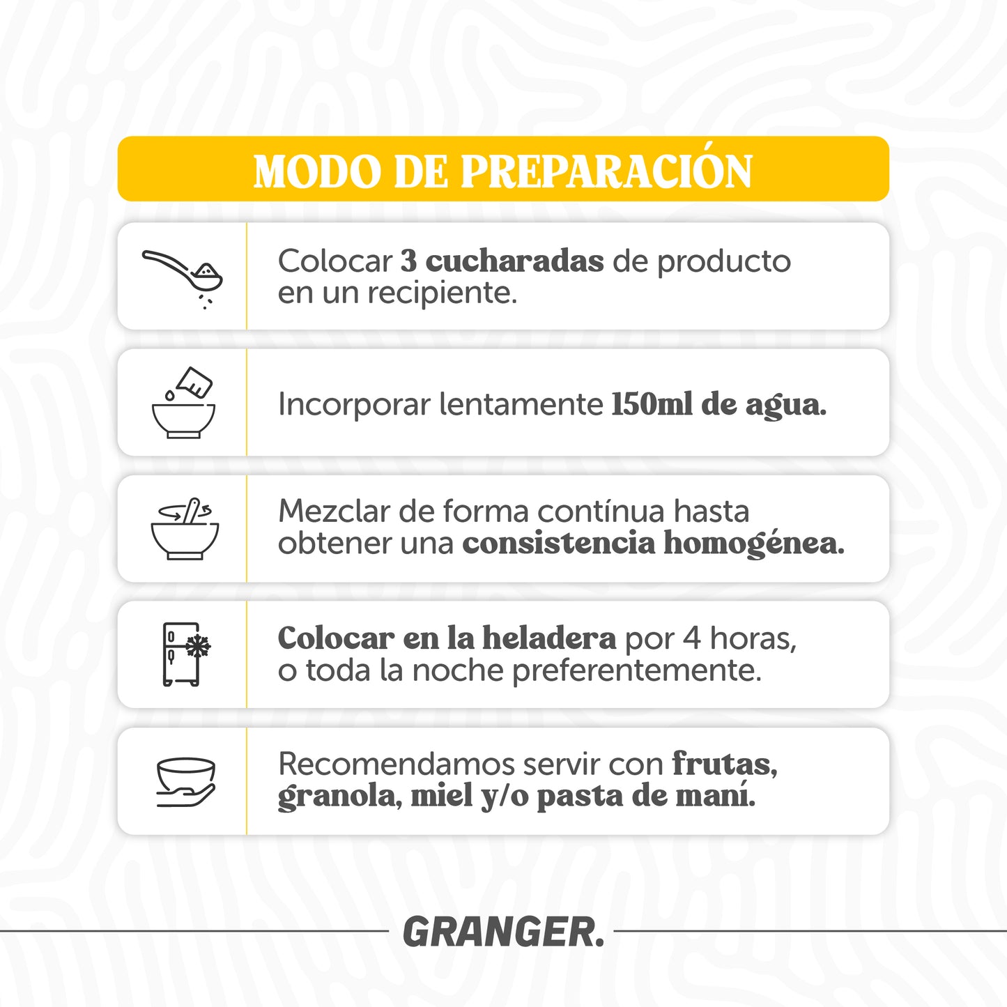 CHIA PUDDINGS PROTEICOS - GRANGER