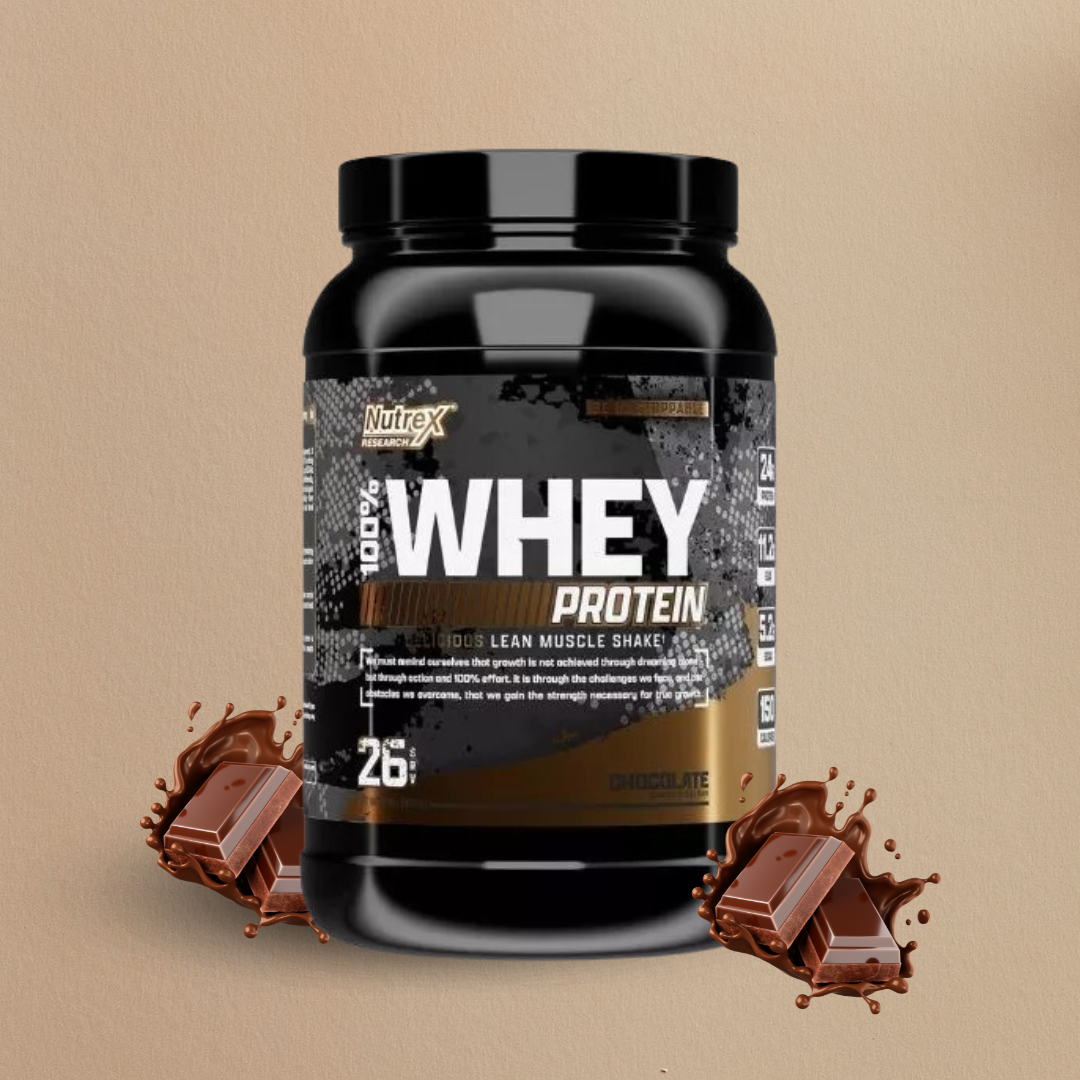 100% Whey Chocolate 2 lbs – NUTREX