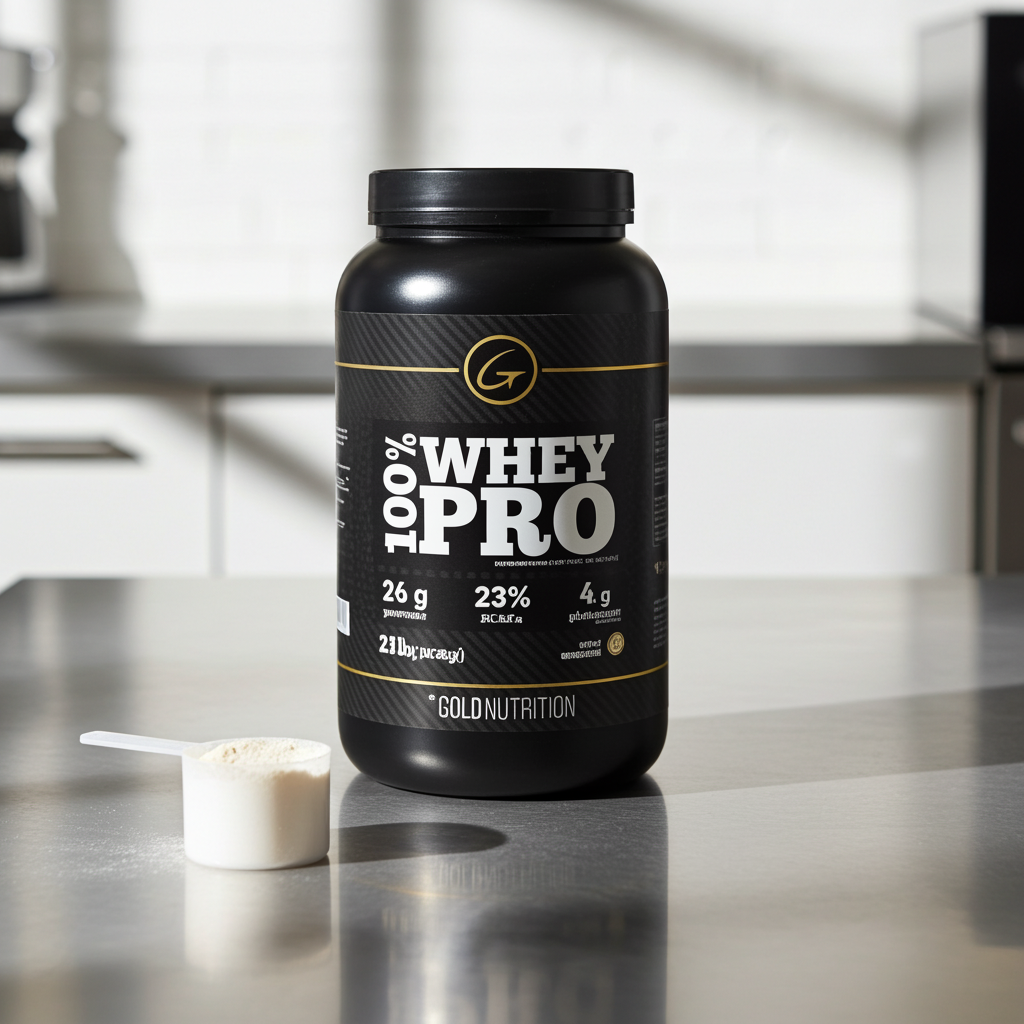 100$ WHEY PROTEIN. VAINILLA 2LB - GOLD NUTRITION