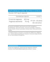 Citrato de Magnesio. 60 Cáps. ENA SPORT