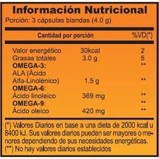 NATURAL LIFE TRIPLE OMEGA 3,6,9 100 CAPS - NATURAL LIFE