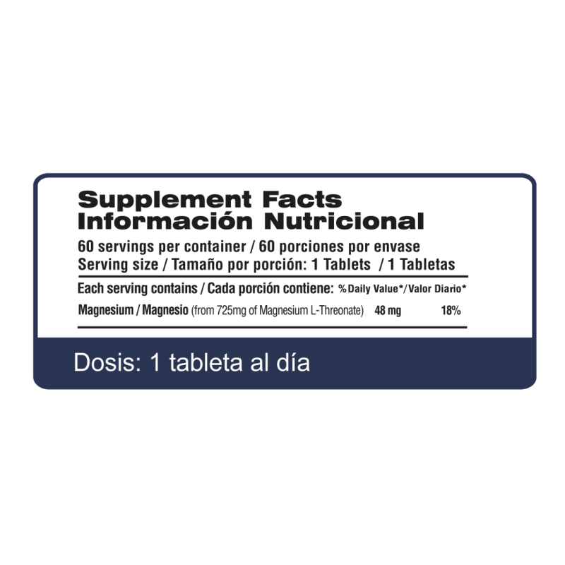 Magnesio L-Threonato – 60 Tabs - QUALIVITS
