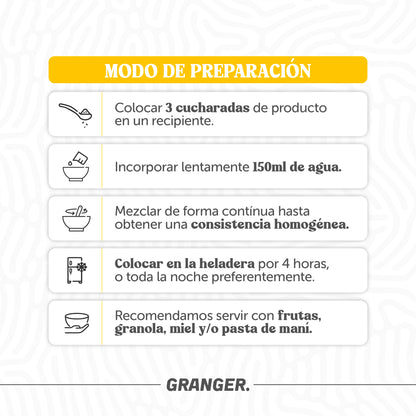 CHIA PUDDINGS PROTEICOS - GRANGER
