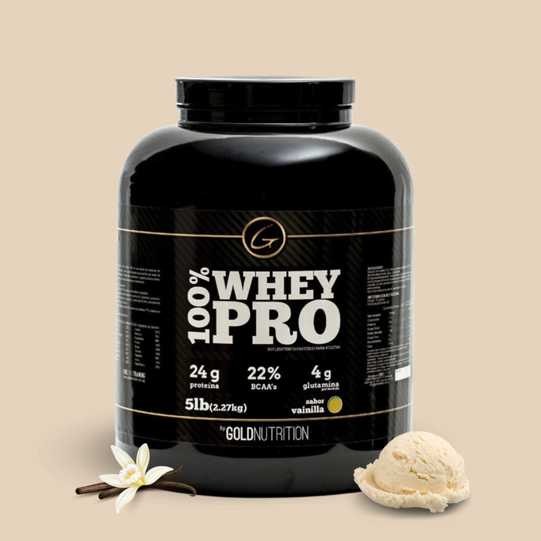 100% WHEY PRO VAINILLA 5LB - GOLD NUTRITION