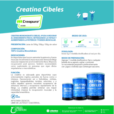 CREATINA 500 MG CIBELES – CIBELES