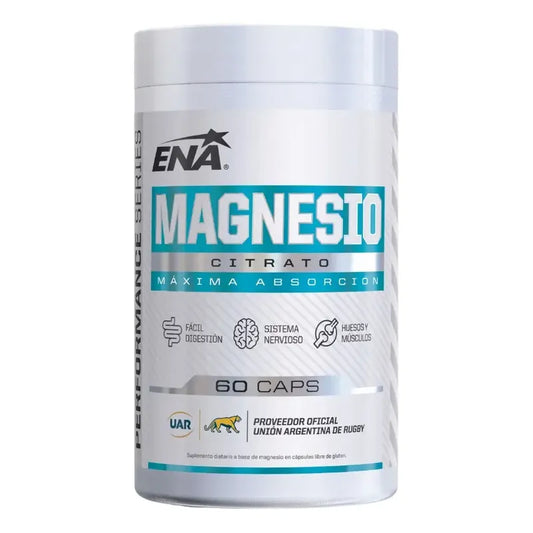Citrato de Magnesio. 60 Cáps. ENA SPORT