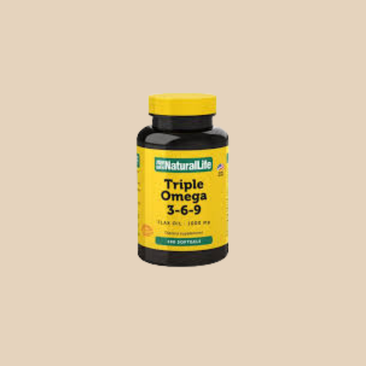 NATURAL LIFE TRIPLE OMEGA 3,6,9 100 CAPS - NATURAL LIFE
