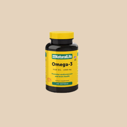 OMEGA 3 FISH OIL 1000 MG 100 CAPS - NATURAL LIFE