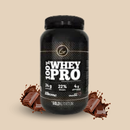 100% WHEY PRO CHOCOLATE 2LB - GOLD NUTRITION