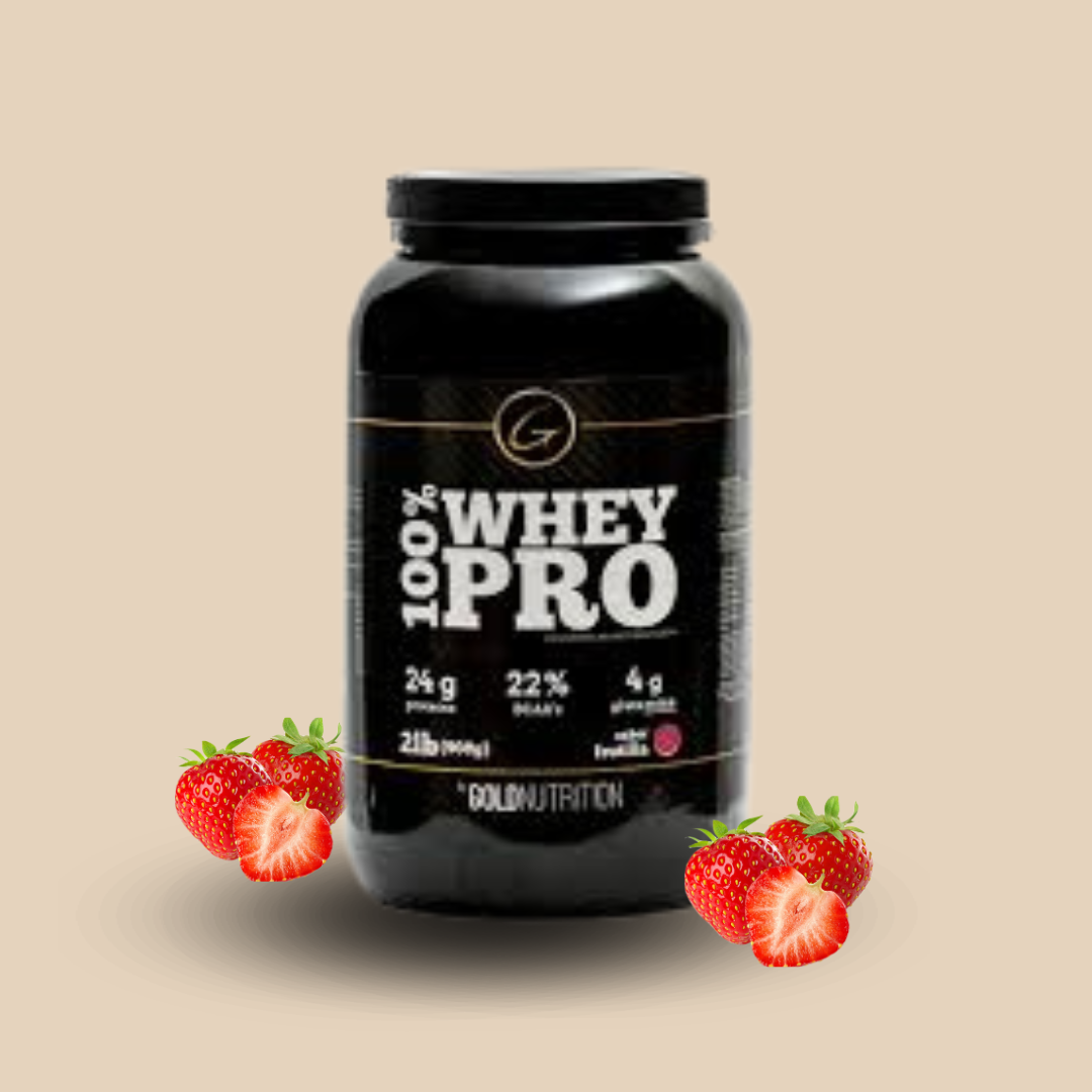 100% WHEY PRO FRUTILLA 2LB - GOLD NUTRITION
