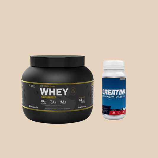Combo Whey Protein Meganutrition Celcius 800gr Sabor Vainilla+ Creatina Celicuis 120gr