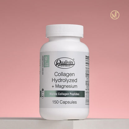 COLAGENO HIDROLIZADO 400MG + MAGNESIO 100MG. 150 CAPS. - QUALIVITS