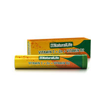 VITAMINA C + ZINC+ Vitamina B2-20 tabletas efervesentes. NATURAL LIFE