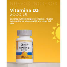 Vitamin D3 2000 UI – 60 Softgels - QUALIVITS