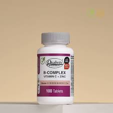 B-COMPLEX & VITAMIN C + ZINC 100 TABS. - QUALIVITS