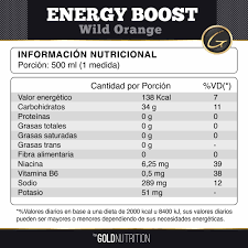 ENERGY BOOST WILD ORANGE 1LB - GOLD NUTRITION