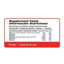 QUALIVITS Iron & B-Complex – 60 Caps - QUALIVITS